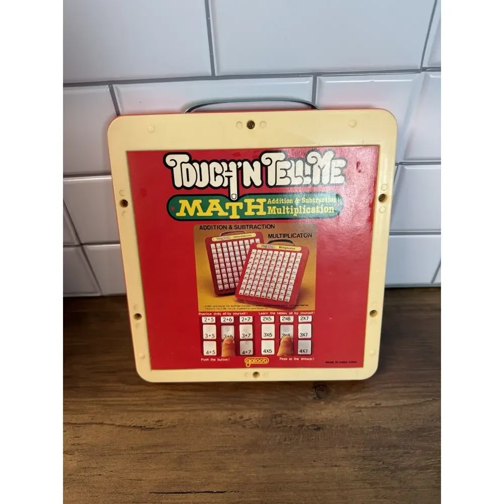 Vintage Touch ‘n Tell Me Multiplication Table Learning Toy Galoob